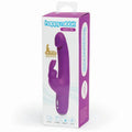Happy Rabbit Realistic Slim Rechargeable Silicone Slimline Rabbit Vibrator Purple by Happy Rabbit