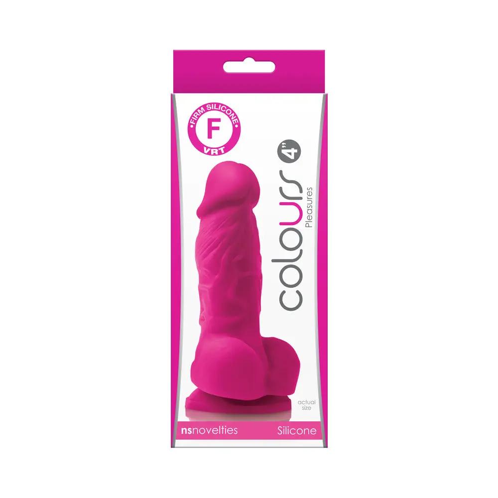 Colours Pleasures 4 in. Dildo Pink by NS Novelties