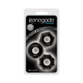 Renegade Chubbies Cock Rings 3-Pack Black by NS Novelties