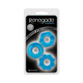 Renegade Chubbies Cock Rings 3-Pack Blue by NS Novelties