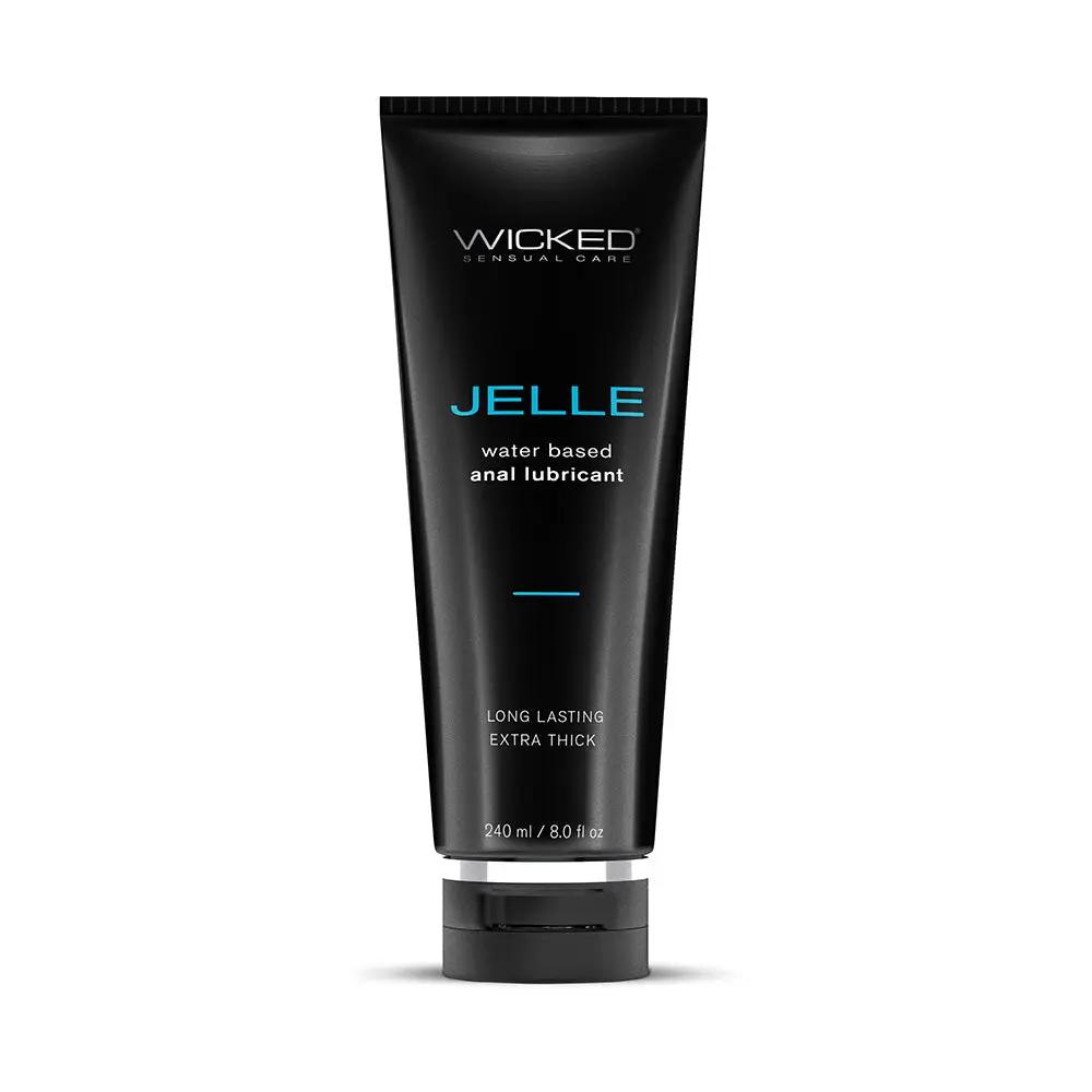 Wicked Jelle Water-Based Anal Lubricant 8 oz. by Wicked
