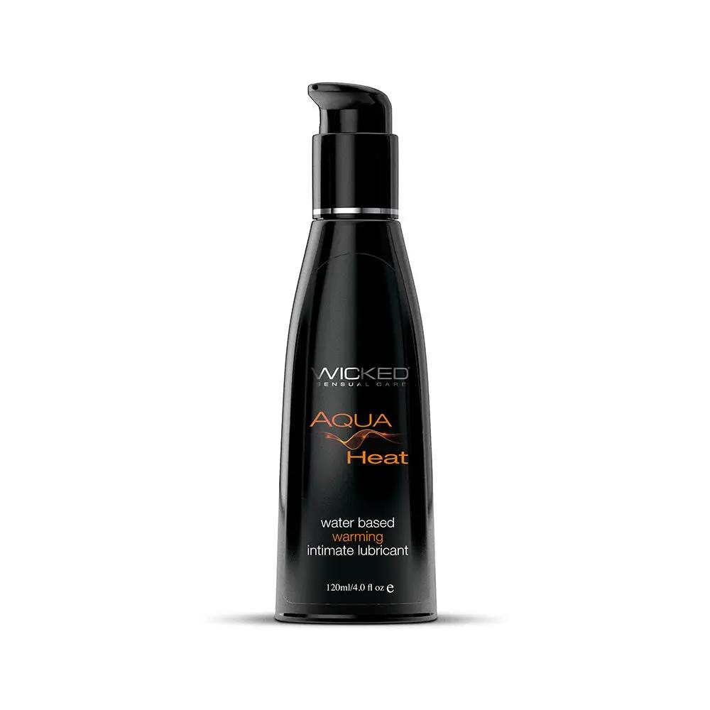 Wicked Aqua Heat Water-Based Warming Lubricant 4 oz. by Wicked