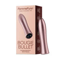 FemmeFunn Bougie Bullet Rechargeable Aluminum Vibrator Rose Gold by FemmeFunn