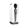 Evolved Mighty Metallic Wand Rechargeable Silicone Wand Vibrator Chrome/Black by Evolved