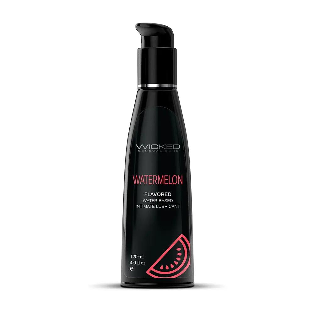 Wicked Aqua Watermelon Water-Based Lubricant 4 oz. by Wicked