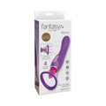 Fantasy For Her Her Ultimate Pleasure Dual-Ended Vibrator With Licking Suction Purple by Pipedream