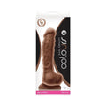 Colours Dual Density 8 in. Dildo Brown by NS Novelties
