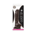 Colours Dual Density 8 in. Dildo Dark Brown by NS Novelties
