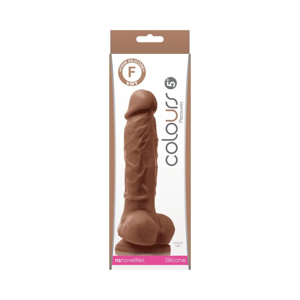 Colours Pleasures 5 in. Dildo Brown by NS Novelties