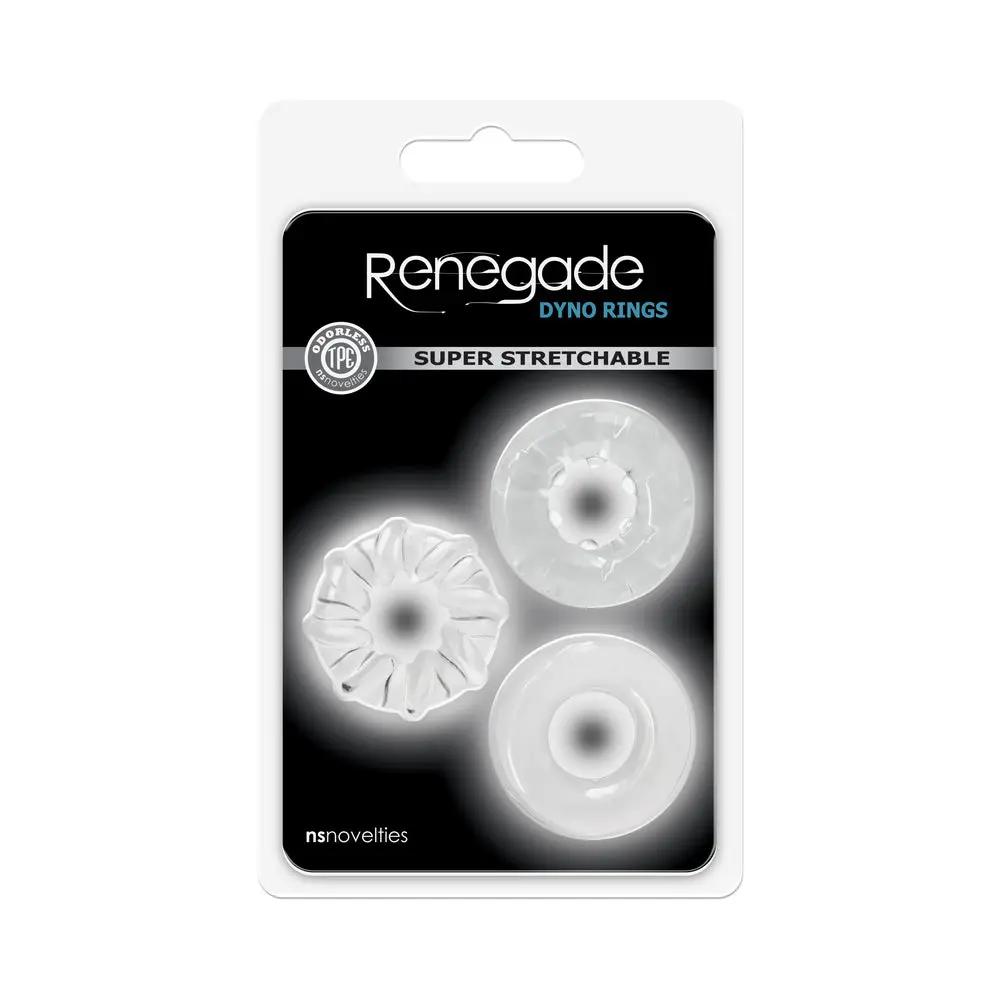 Renegade Dyno Rings 3-Pack Clear by NS Novelties