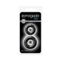 Renegade Double Stack Cock Rings 2-Pack Black by NS Novelties