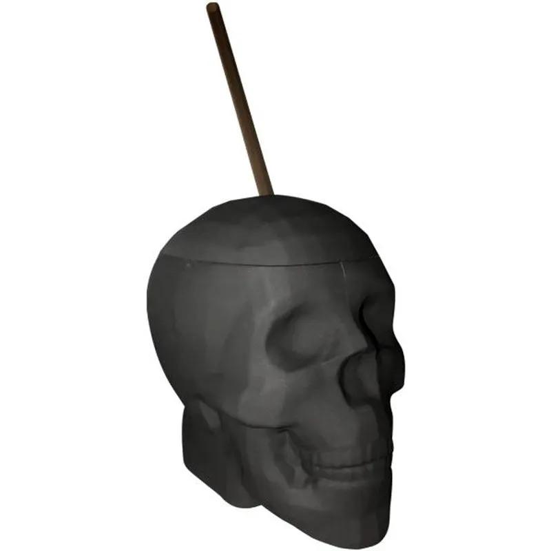 Black Matte Skull Cup by Kheper Games