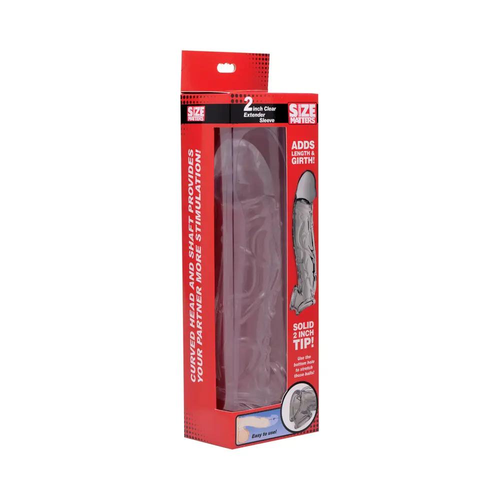 Size Matters 2 in. Clear Extender Sleeve by XR Brands