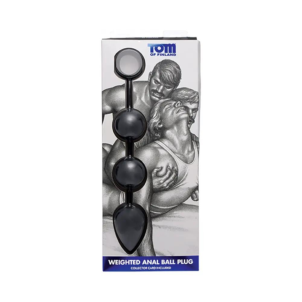 Tom of Finland Large Silicone Weighted Anal Ball Plug by XR Brands