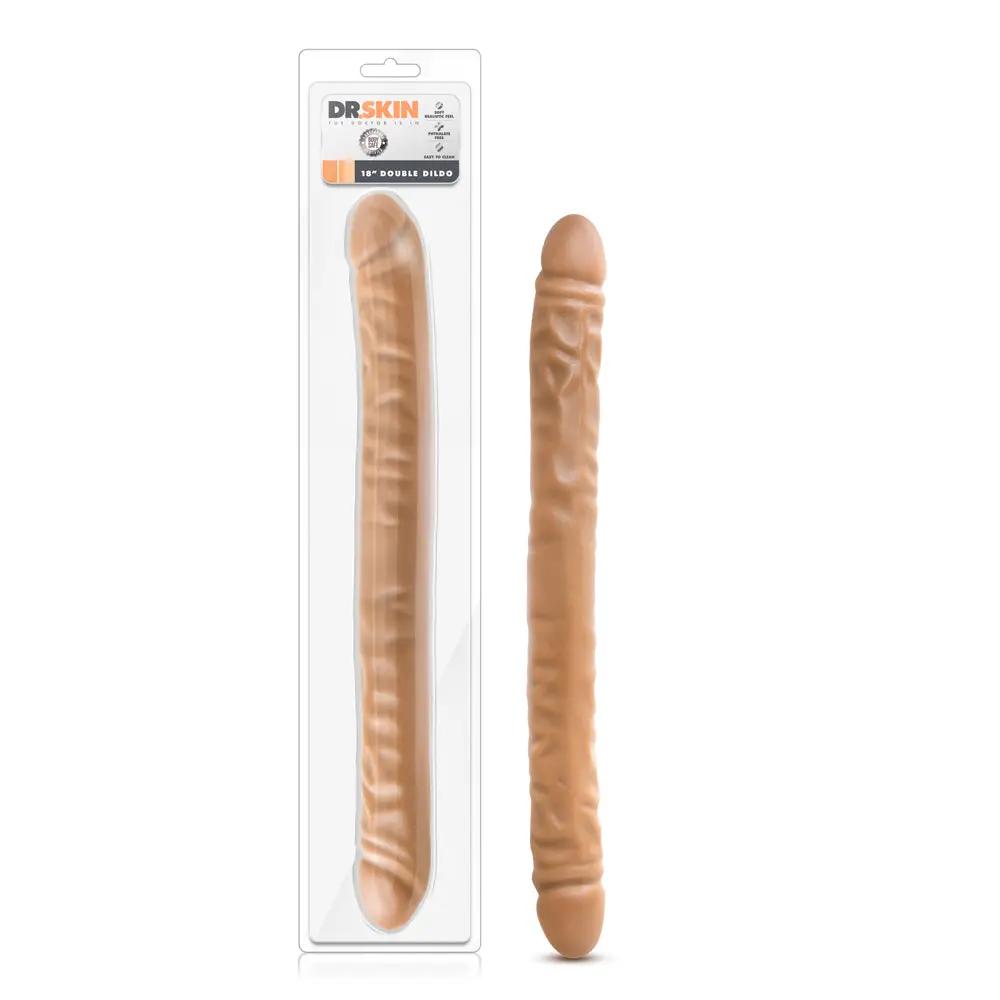 Dr. Skin 18 in. Double Dildo Tan by Blush