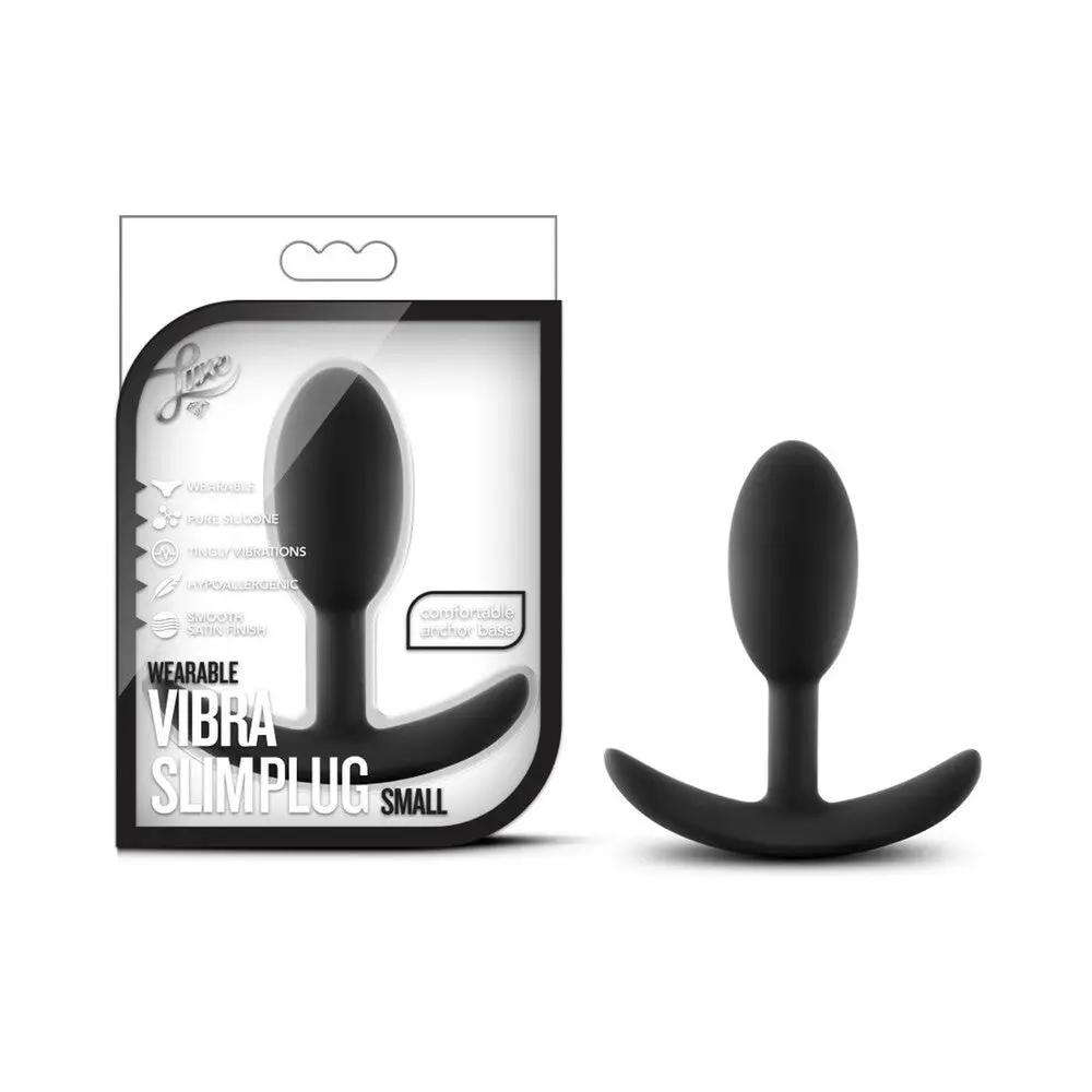 Luxe Wearable Vibra Slim Plug Small Black by Blush