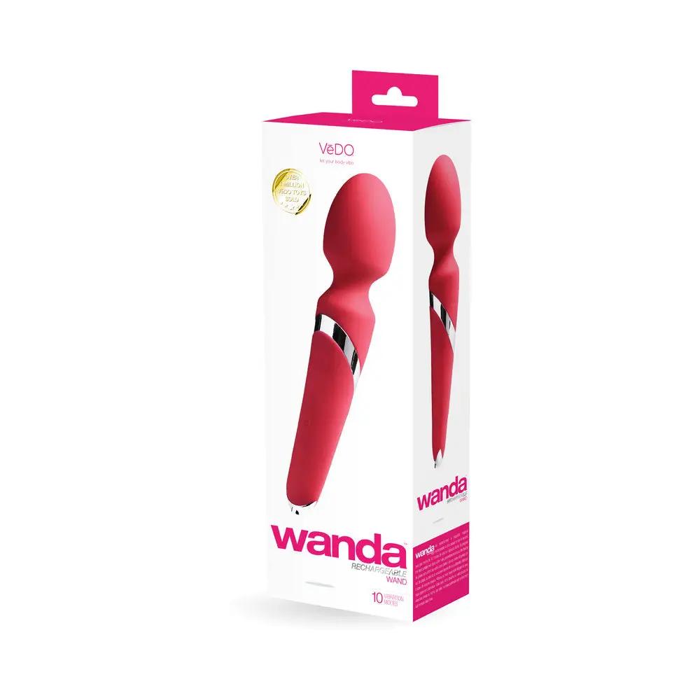 VeDO Wanda Rechargeable Wand Vibe - Foxy Pink by VeDO