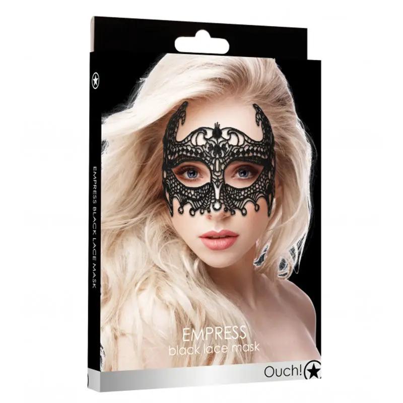 Ouch! Empress Lace Eye Mask Black by Shots
