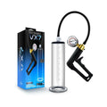 Performance VX7 Vacuum Penis Pump with Brass Trigger & Pressure Gauge Clear by Blush