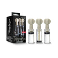Temptasia Clit and Nipple Twist Suckers 3-Piece Set Clear by Blush