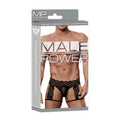 Male Power Scandal Lace GStr Gart Shrt Blk L/XL by Male Power