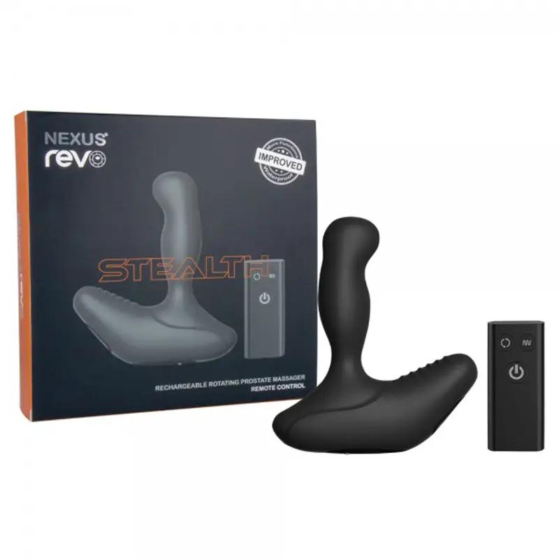 Nexus REVO STEALTH Remote Control Rotating Prostate Massager - Black by Nexus