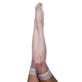 Kixies Brooke Leanne Polka Dot Thigh-High White Size B by Kixies
