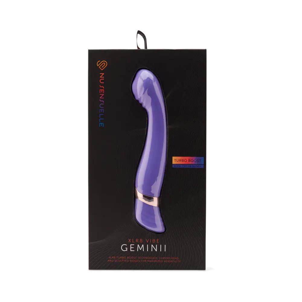 Nu Sensuelle Geminii Xlr8 14 Func Double Motor Vibe - Ultra Violet by Nu Sensuelle