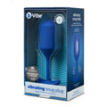 b-Vibe Vibrating Snug Plug 4 Rechargeable Weighted Silicone Anal Plug Navy by b-Vibe