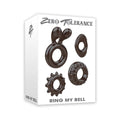 Zero Tolerance Ring My Bell 4-Piece Cockring Set Black by Zero Tolerance