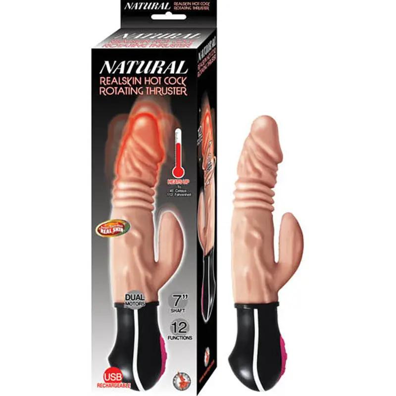 Natural Realskin Hot Cock Rotating Thruster Flesh by Nasstoys