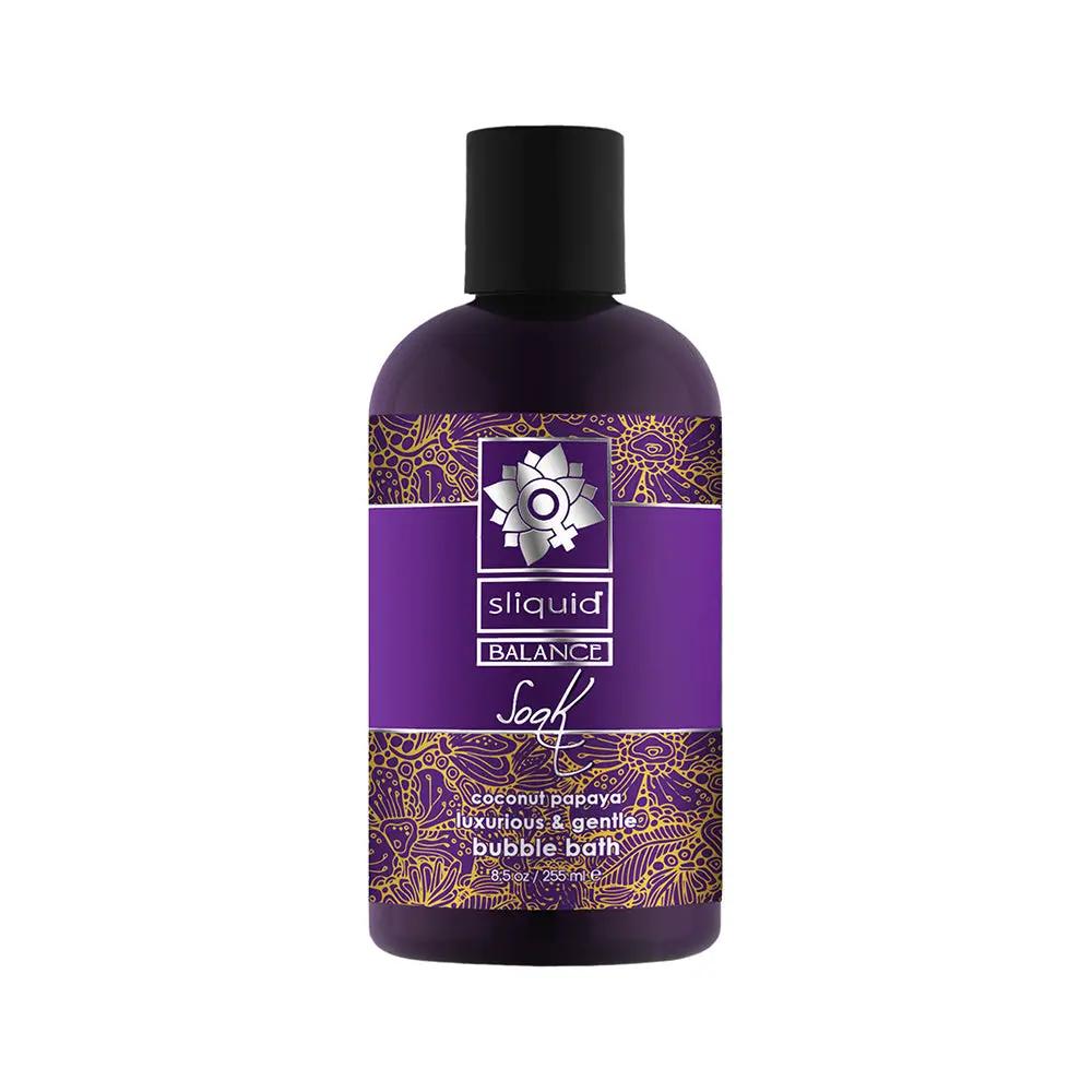 Sliquid Balance Soak Bubble Bath Coconut Papaya 8.5 oz. by Sliquid