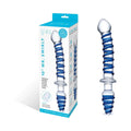 Glas 10 in. Mr. Swirly Double Ended Glass Dildo & Butt Plug by Electric Eel