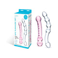 Glas 2-Piece Double Pleasure Glass Dildo Set by Electric Eel