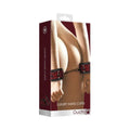 Ouch! Luxury Adjustable Handcuffs Burgundy by Shots