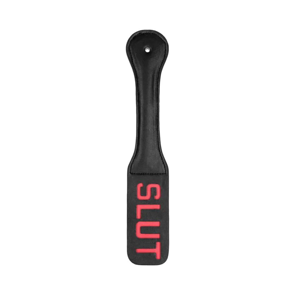 Ouch! 'Slut' Paddle Black by Shots