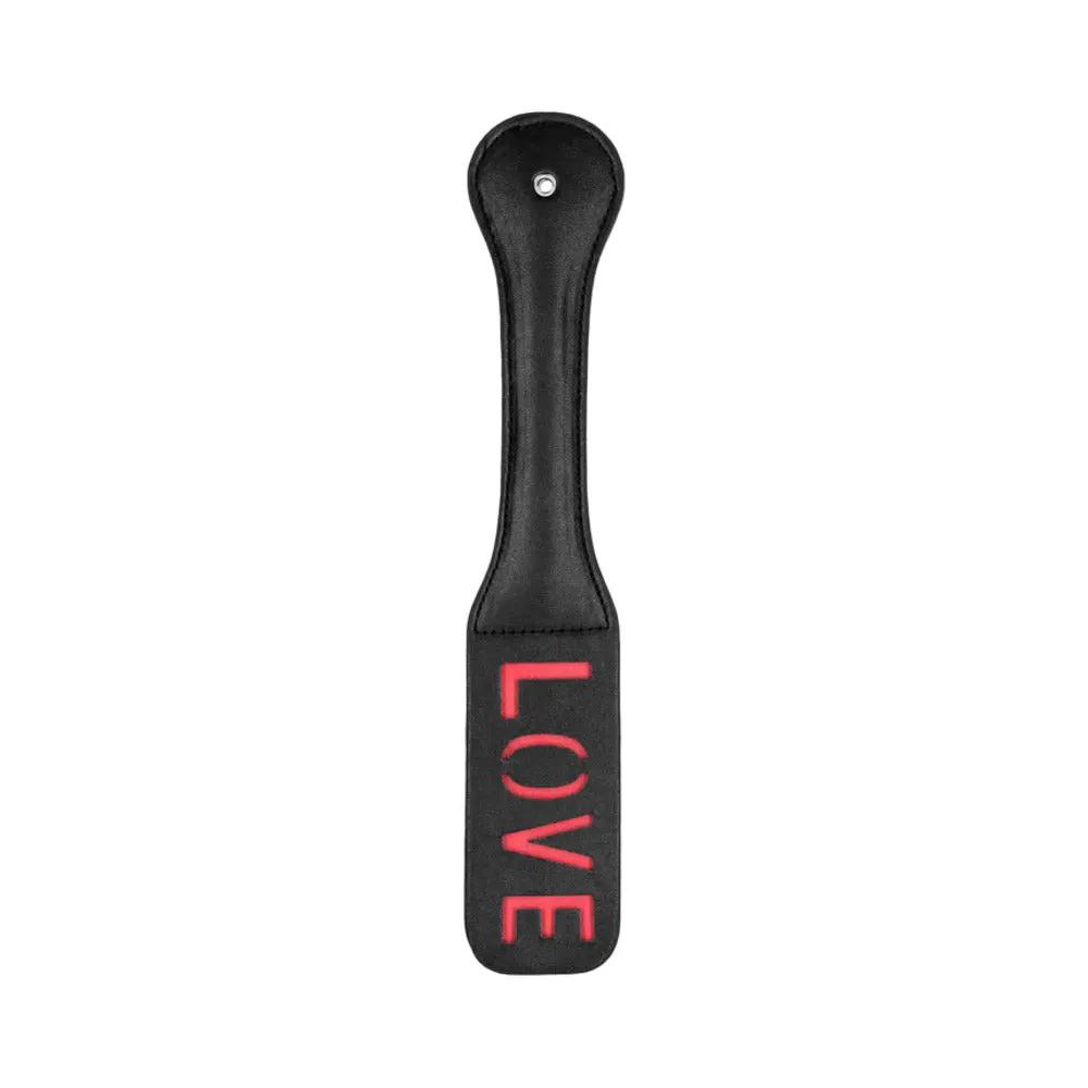 Ouch! 'Love' Paddle Black by Shots