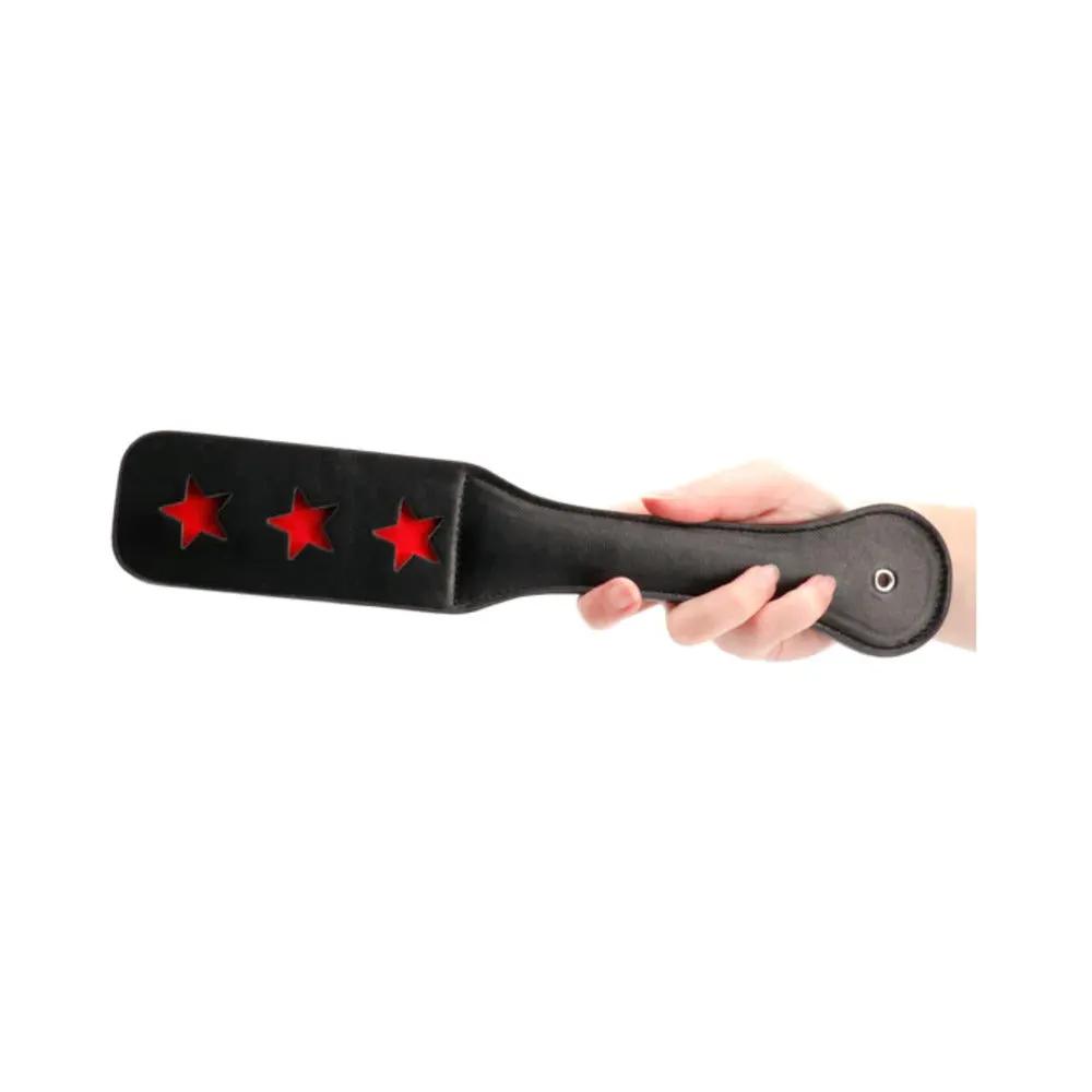 Ouch! Star Pattern Paddle Black by Shots