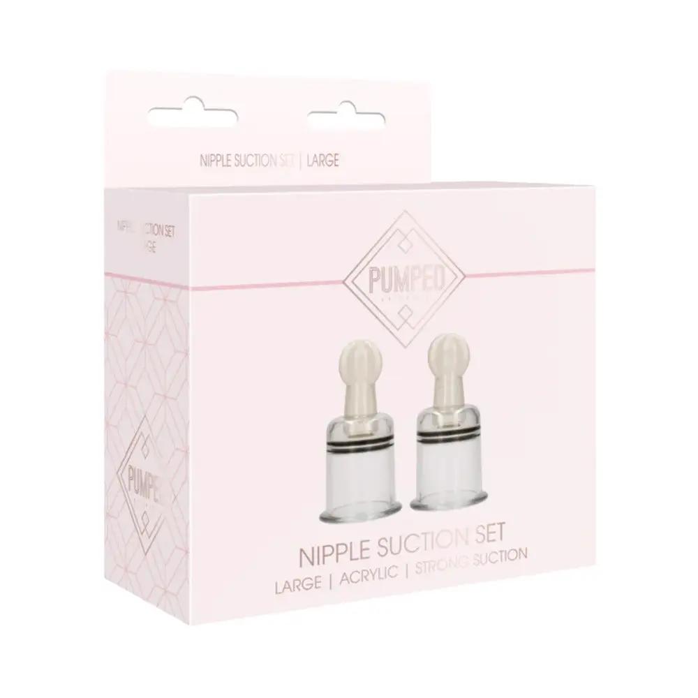 Pumped Nipple Suction Set Rose Large by Shots