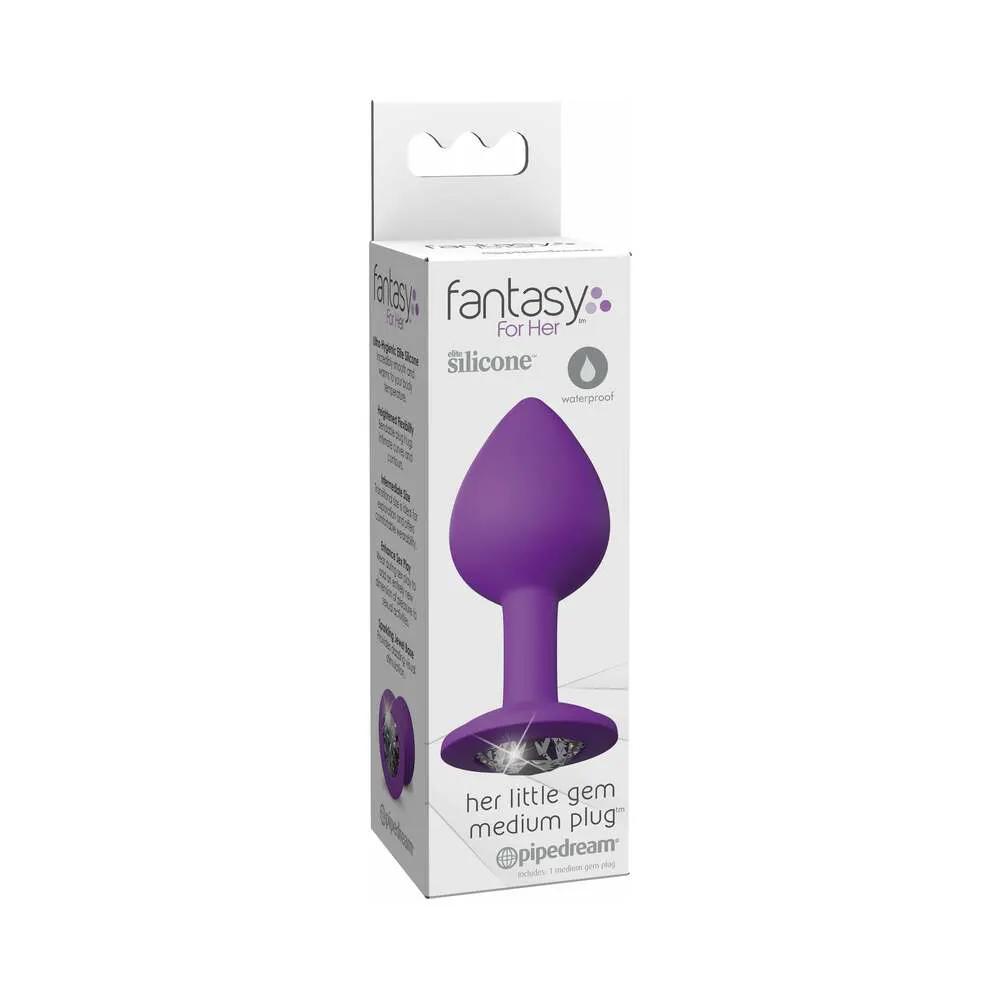Fantasy For Her Silicone Her Little Gem Medium Plug Purple by Pipedream
