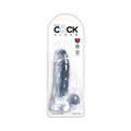 King Cock Clear 7 in. Cock With Balls Realistic Suction Cup Dildo by Pipedream