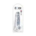 King Cock Clear 8 in. Cock With Balls Realistic Suction Cup Dildo by Pipedream