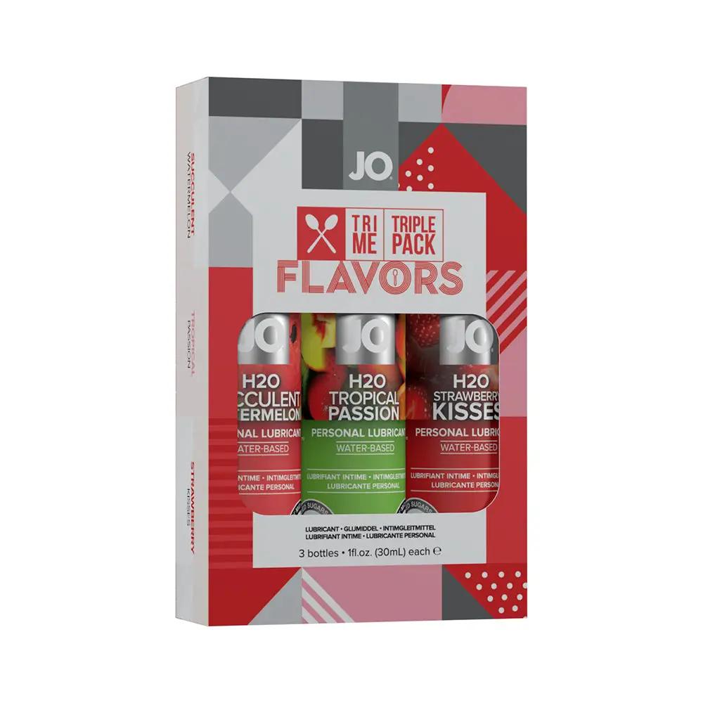JO Tri Me Triple Pack Flavors Water-Based Lubricant 3-Pack by System JO