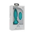 A-Play Vibe Adventurous Rechargeable Silicone Anal Plug with Remote Teal by Doc Johnson