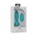 A-Play Thrust Experienced Rechargeable Silicone Anal Plug with Remote Teal by Doc Johnson