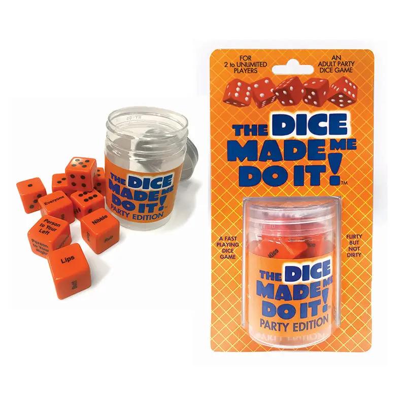 The Dice Made Me Do It! Party Edition Dice Game by Little Genie
