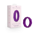 Wellness Geo Silicone Cockring Purple by Blush