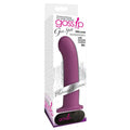 Gossip Gee Spot Rechargeable Remote-Controlled 7.5 in. Silicone Vibrating G-Spot Dildo Violet by Curve Novelties