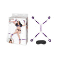 Lux Fetish 7-Piece Bed Spreader Playful Restraint System Purple by Electric Eel