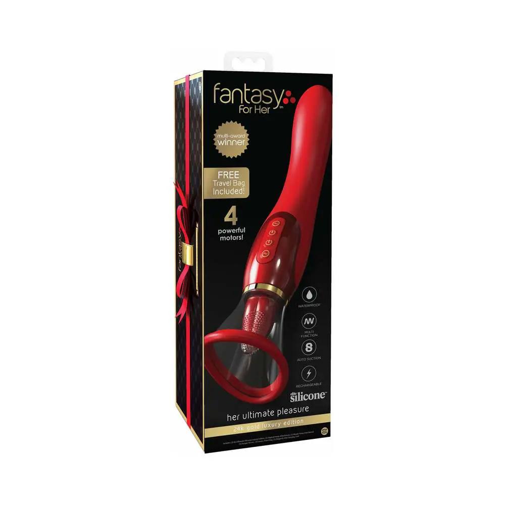 Fantasy For Her 24k Gold Luxury Edition Her Ultimate Pleasure Red by Pipedream